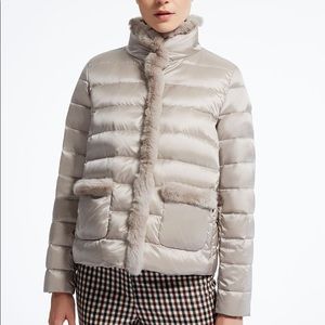 Weekend Max Mara Rabbit Fur-Trim Puffer Coat